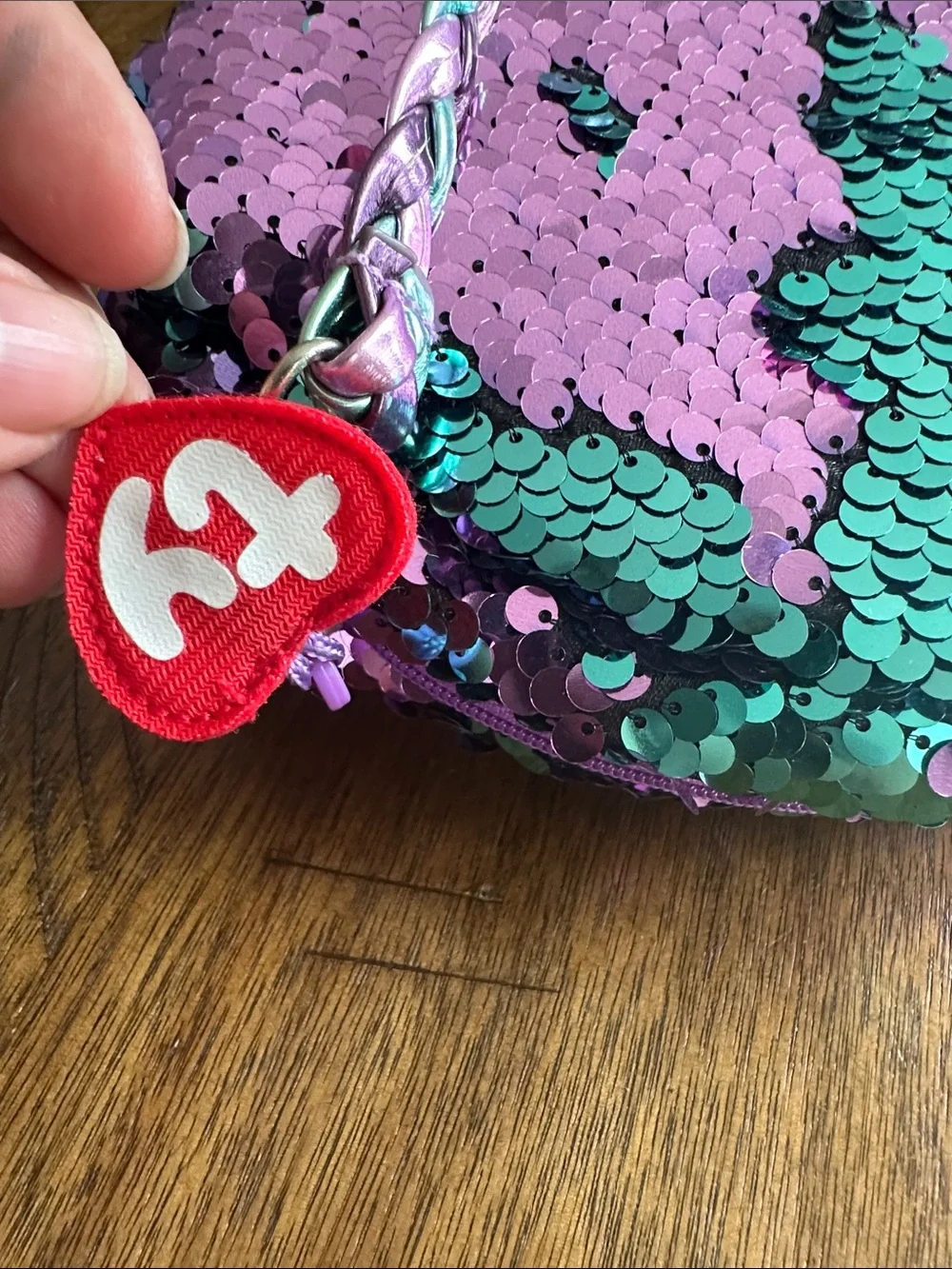 Kids Sequin Owl Crossbody Bag - Purple, Teal & Pink
